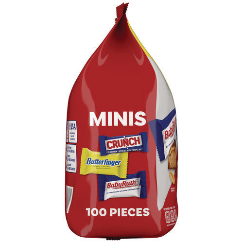 Assorted Party Candy Pack Mini, Chocolate, 35.7 Oz Bag, 100 Pieces