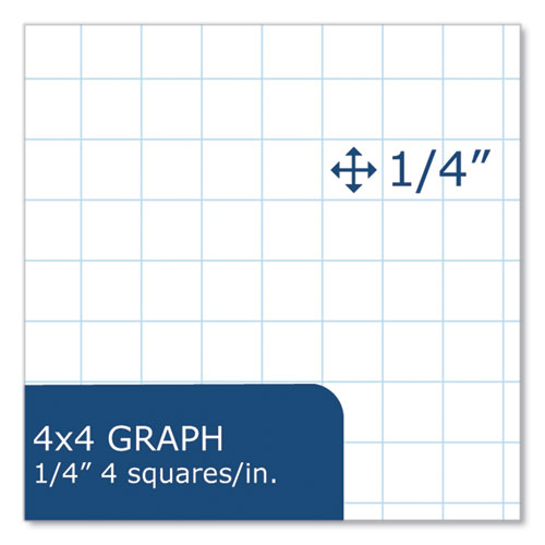 Subject Wirebound Promo Notebook, 1-subject, 4 Sq/in Quad Rule, Assorted Cover, (100) 10.5 X 8 Sheets, 24/carton