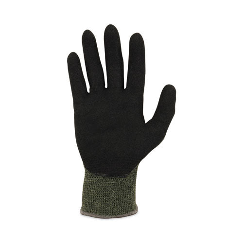 Proflex 7042 Ansi A4 Nitrile-coated Cr Gloves, Green, Large, 12 Pairs/pack