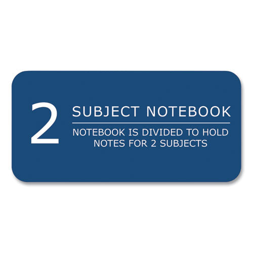 Earthtones Biobased 2 Subject Notebook, Medium/college Rule, Randomly Assorted Covers, (100) 11 X 9 Sheets, 24/carton