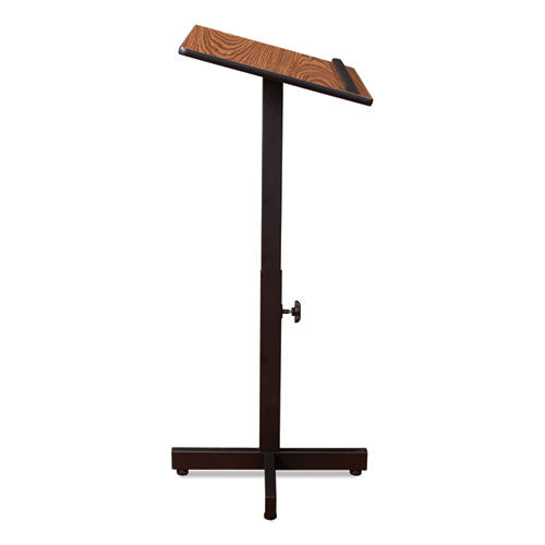 Portable Presentation Lectern Stand, 20 X 18.25 X 44, Medium Oak