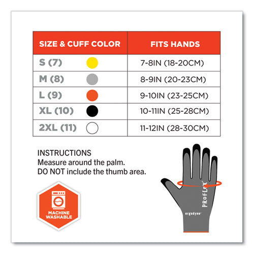 Proflex 7043 Ansi A4 Nitrile Coated Cr Gloves, Gray, X-large, 12 Pairs