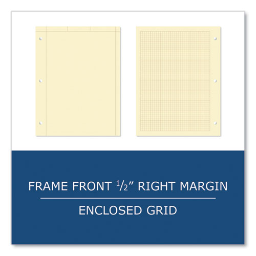 Engineer Pad, Quadrille Rule (5 Sq/in), 100 Buff 8.5 X 11 Sheets, 24/carton