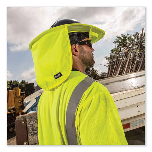 Chill-its 6660 Hard Hat Brim + Neck Shade, 19.5 X 9.75, Lime