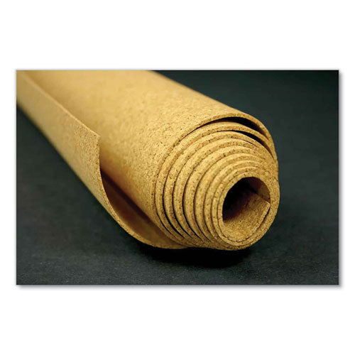 Natural Cork Roll, 48.5" X 0.25" X 144", Natural Brown