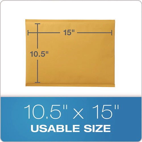 Kraft Bubble Mailers, Barrier Bubble Cushion, Redi-seal Adhesive Closure, 10.5 X 15, Brown Kraft, 25/pack