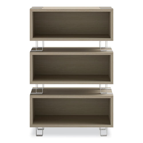 Ready Home Office Small Stackable Storage, 1-shelf, 24w X 12d X 12.25h, Beige/white