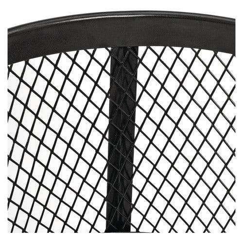 Steel Mesh Corrosion Resistant Trash Can, 48 Gal, Black