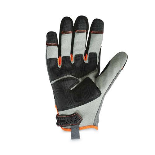 Proflex 710 Heavy-duty Mechanics Gloves, Gray, Small, Pair