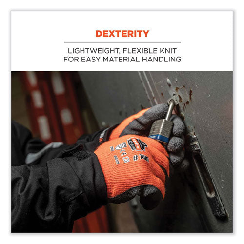 Proflex 7401-case Coated Lightweight Winter Gloves, Orange, 2x-large, 144 Pairs/carton