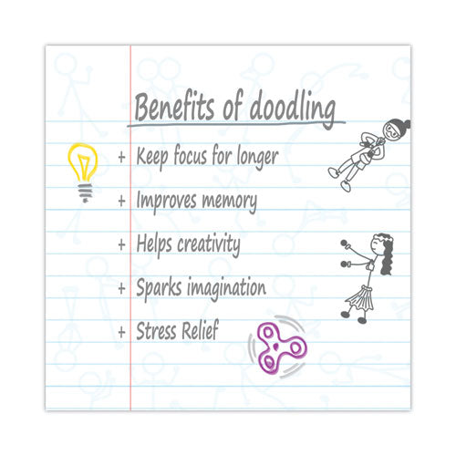 Doodlewrite Notebooks, 1-subject, Wide/legal Rule, White Cover, (50) Sheets, 24/carton