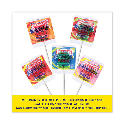 Sweet And Sour Pop, Assorted Flavors, 0.63 Oz, 48/carton