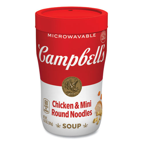 Soup On The Go Chicken With Mini Noodles, 10.75 Oz Cup, 8/carton