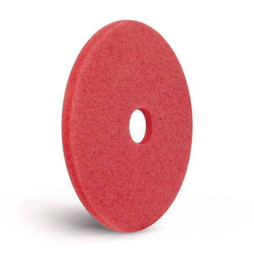 Buffing Pads, 16" Diameter, Red, 5/carton