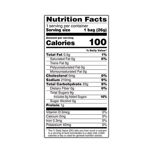 Rice Crisps, Caramel, 0.91 Oz Bag, 60 Bags/carton