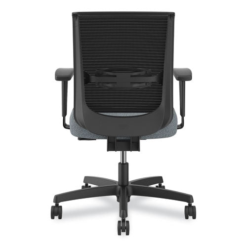 Convergence Mid-back Task Chair, Supports Up To 275 Lb, 16.5" To 21" Seat Height, Basalt Seat, Black Back, Black Frame