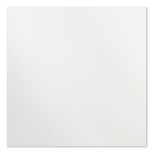 Coda Low Profile Circular Non-magnetic Glassboard, 24" X 24", White Surface