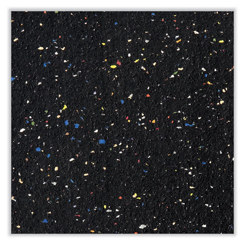 Aluminum-frame Recycled Rubber Bulletin Boards, 96.5" X 48.5", Confetti Surface, Satin Aluminum Frame