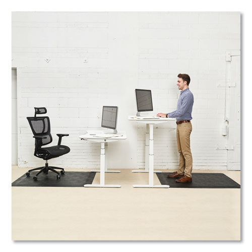 Ergonomic Sit Stand Mat, 53 X 45, Black, 25/pallet