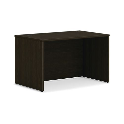 Mod Single Pedestal Desk Bundle, 48" X 30" X 29", Java Oak