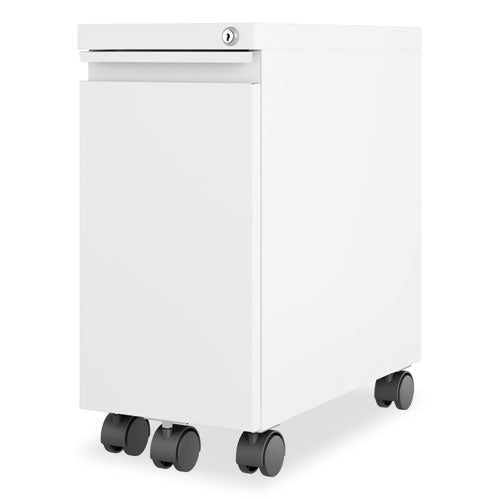 Zip Mobile Pedestal File, 1-drawer, File, Legal/letter, White, 10 X 19.88 X 21.75