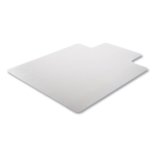 Duramat Moderate Use Chair Mat For Low Pile Carpeting, Lipped, 45 X 53, Clear, 50/pallet