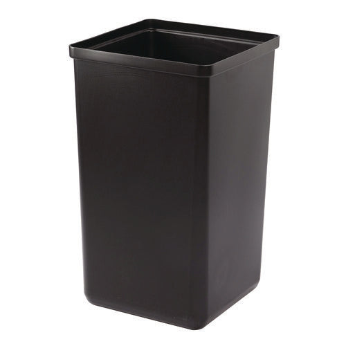 29 Gallon Trash/recycling Cans, Steel, Black Trash Can With Square Lid