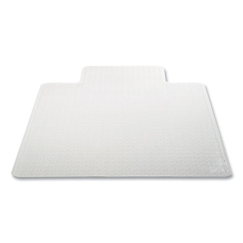 Duramat Moderate Use Chair Mat For Low Pile Carpeting, Lipped, 45 X 53, Clear, 25/pallet