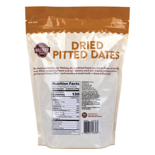 Dried Pitted Dates, 40 Oz Bag