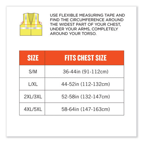 Glowear 8262frz Class 2 Fr Surveyor Zip Vest, Tencel/modacrylic/para-aramid/kevlar, 4x-large/5x-large, Lime