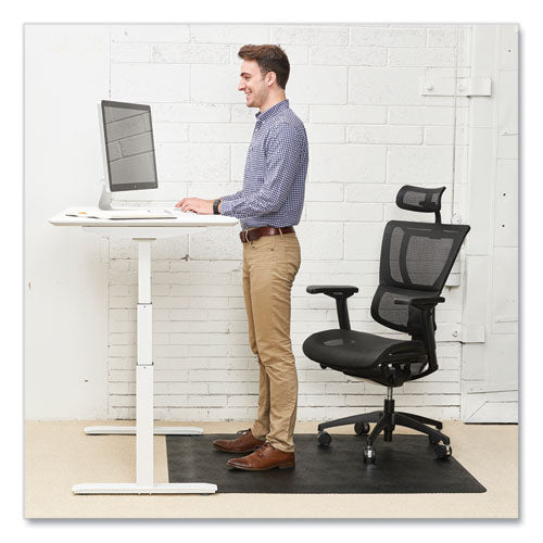 Ergonomic Sit Stand Mat, 48 X 36, Black, 25/pallet