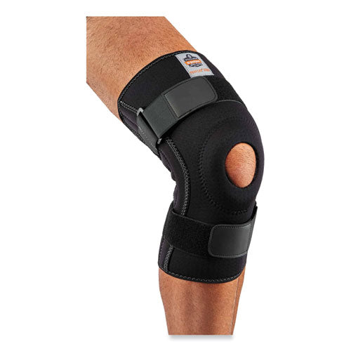 Proflex 620 Open Patella Spiral Stays Knee Sleeve, Medium, Black