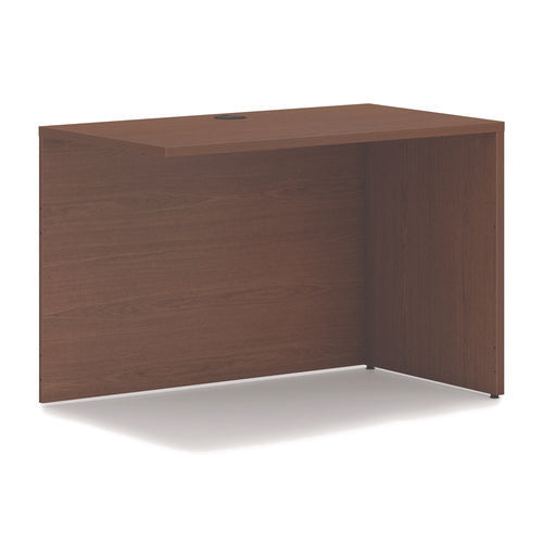 Mod L-station Single Pedestal Desk Bundle, 60" X 72" X 29", Sepia Walnut