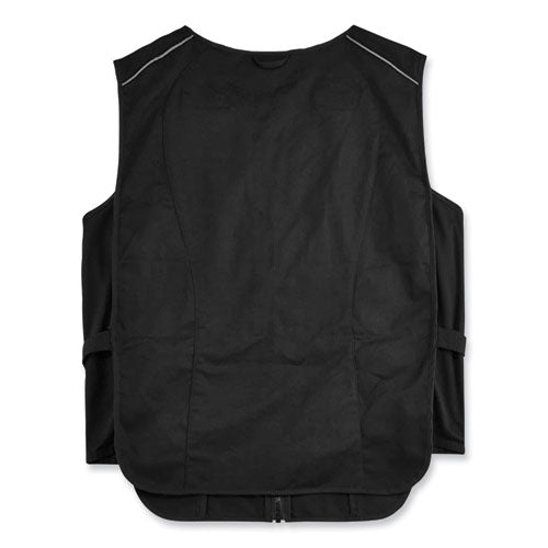 Chill-its 6255 Lightweight Phase Change Cooling Vest, Cotton/polyester, Large/x-large, Black