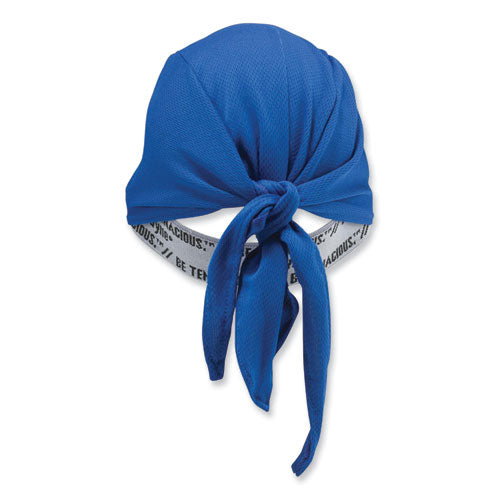 Chill-its 6615 High-performance Bandana Doo Rag With Terry Cloth Sweatband, One Size Fits Most, Blue