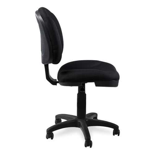 Comfort Task Chair, Supports Up To 300 Lb, 19" To 23" Seat Height, Black Seat, Black Back, Black Base