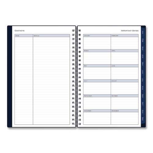 Passages Weekly/monthly Planner, 8 X 5, Navy Blue Cover, 12-month (jan To Dec): 2025