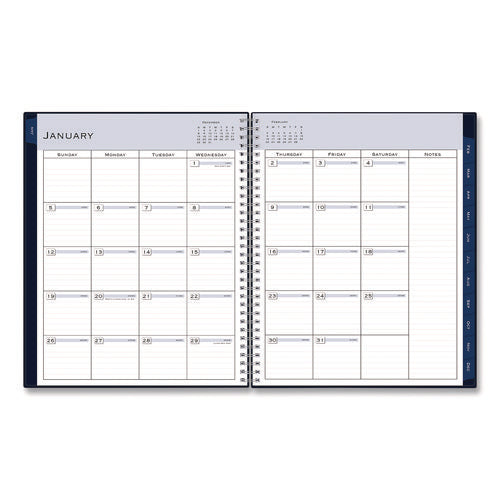 Passages Weekly/monthly Planner, 11 X 8.5, Navy Blue Cover, 12-month (jan To Dec): 2025