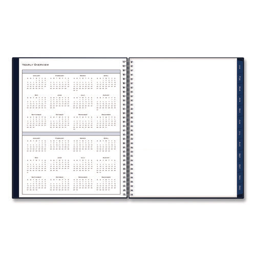 Passages Weekly/monthly Planner, 11 X 8.5, Navy Blue Cover, 12-month (jan To Dec): 2025