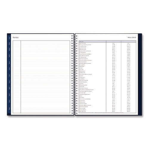 Passages Weekly/monthly Planner, 11 X 8.5, Navy Blue Cover, 12-month (jan To Dec): 2025