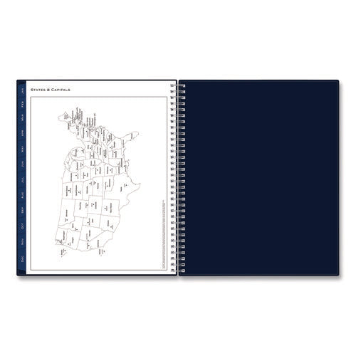 Passages Weekly/monthly Planner, 11 X 8.5, Navy Blue Cover, 12-month (jan To Dec): 2025