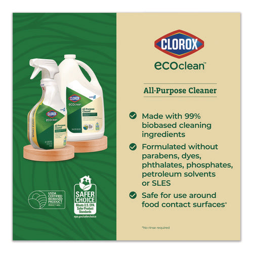 Clorox Pro Ecoclean Multipurpose Cleaner, Unscented, 32 Oz Spray Bottle