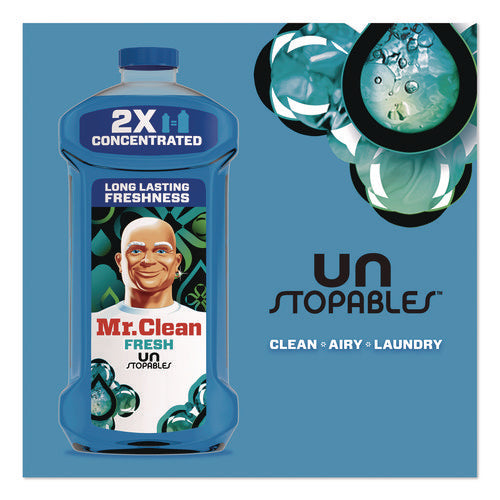 Mr. Clean Multipurpose Cleaning Solution, Unstopables Fresh Scent, 64 Oz Bottle