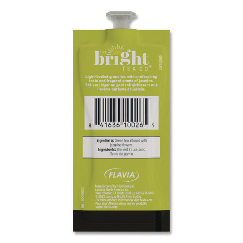 The Bright Tea Co. Green With Jasmine Tea Freshpack, Green With Jasmine, 40/carton