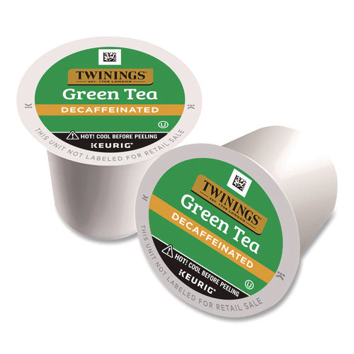 Tea K-cups, Decaf Green Tea, 0.11 Oz, 24/box