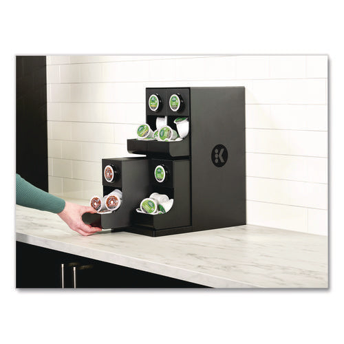 K-cup Organizer, 4-compartment, Black