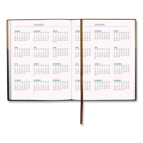 Deluxe Weekly/monthly Planner, 10 X 8, Black/brown Cover, 14-month: Nov 2024 To Dec 2025