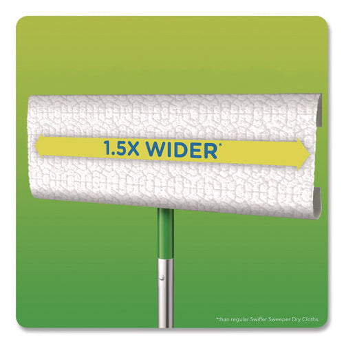 Sweeper Xl Dry Refill Cloths, 16.9 X 9.8, White, 16/box