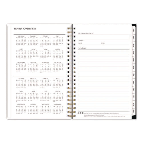 Nevaeh Weekly/monthly Planner, Wildflowers Artwork, 8 X 5, Multicolor/black Cover, 12-month (jan To Dec): 2025