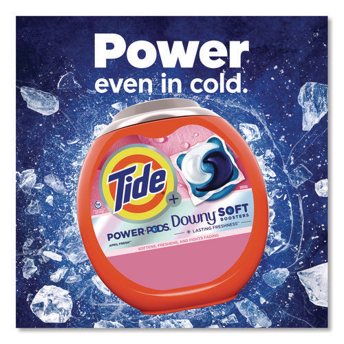 Power Pods Plus Downy Laundry Detergent, April Fresh Scent, 98 Oz Tub, 63 Pods/tub